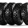 MaxAuto UTV Mud Tire Package 27x9-14 and 27x11-14-0