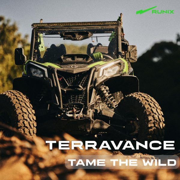 RUNIX TerraVance ATV Trail Tires 25X8R12 Radial Construction-1
