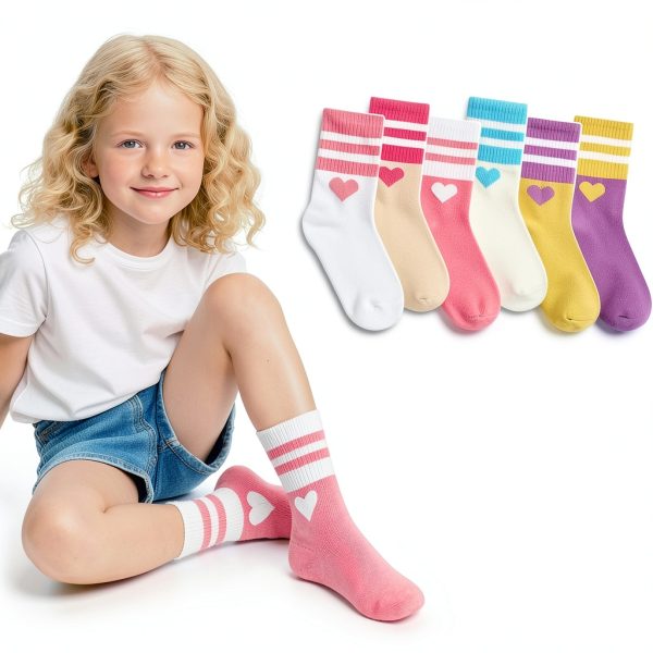 Girls Athletic Basketball Socks by BrandName-2