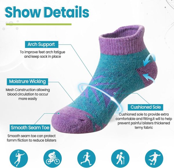 Merino Kids Ankle Socks BrandX Comfortable Thermal-3