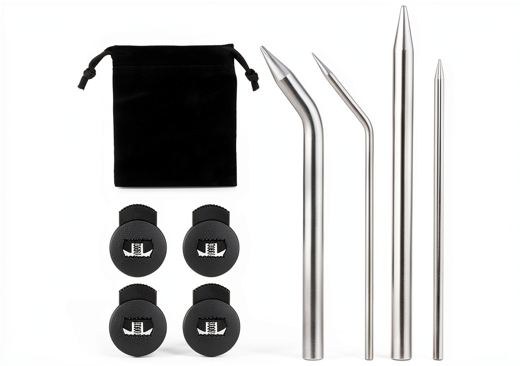 Baseball lacing needles made of stainless steel