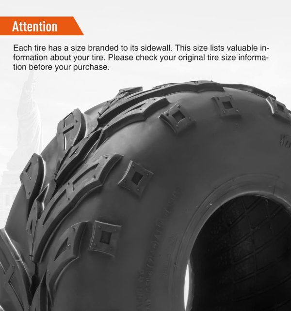 HALBERD ATV Trail Tires 145/70-6*2 Universal Fit-4