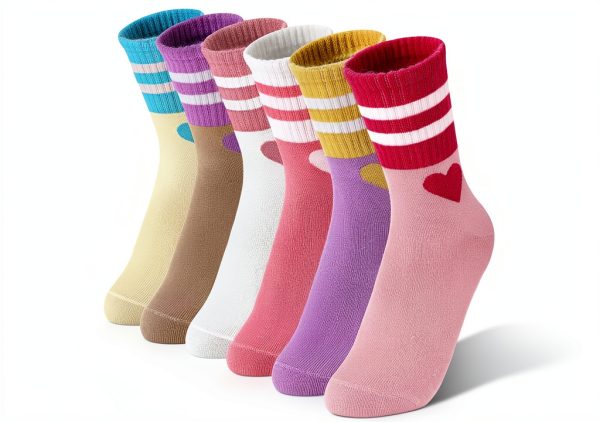 Girls Athletic Basketball Socks by BrandName-0