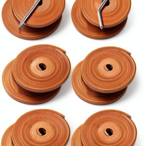 Skylety Baseball Glove Laces Brown Cowhide-0