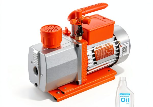 VEVOR 3/4 HP HVAC Vacuum Pump 7 CFM Rotary Vane-0
