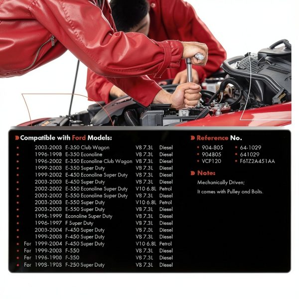 A-Premium Mechanical Vacuum Pump for Ford E-350-2