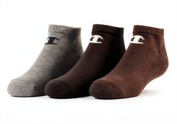 Champion Boys Ankle Socks Half Cushion No Show-0