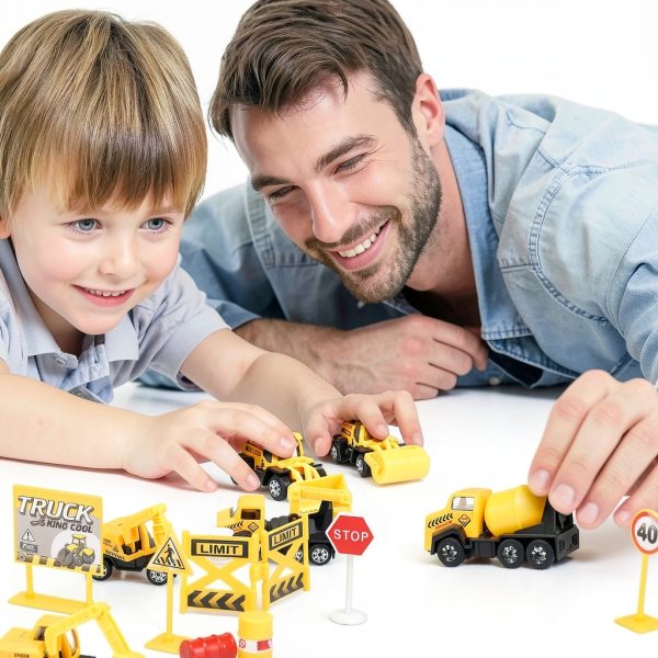 Toy Construction Vehicles TOY Life Mini Set Kids-3