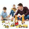 Construction Vehicle Set Atoylink Wooden Magnetic-4