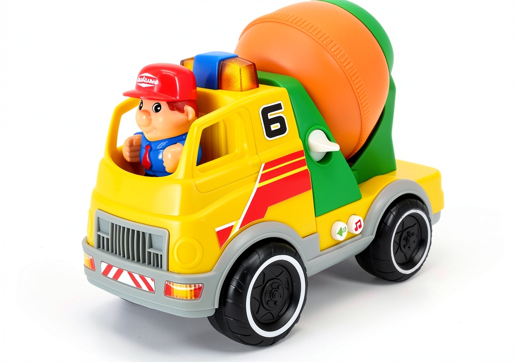 Bright Harvest Toys Cement Mixer Toy in action