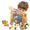 Construction Vehicle Set Atoylink Wooden Magnetic-5