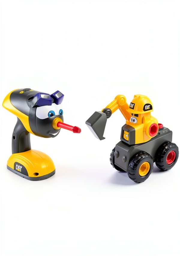 Funrise Cat Playset Vehicle with Motorized Drill Model 83199-1
