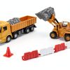 Construction Toy Set Bulldozer Excavator Dump Truck Unimoly 8833-4
