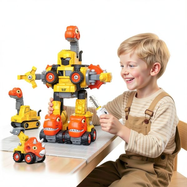 PRUUSKY Toy Construction Vehicle Figure LM910-B for Ages 0-5-2