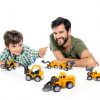 Pull Back Construction Vehicle Set 12-Pack Mini Cars by 3 OTTERS-4