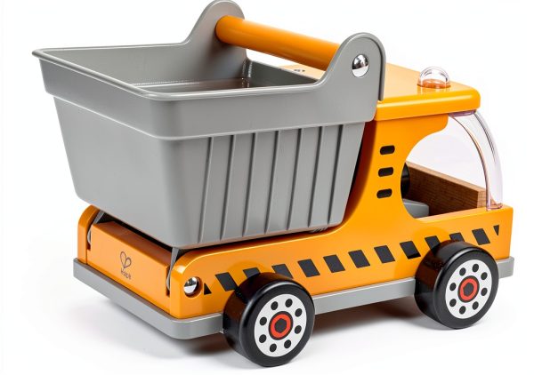 Hape Wooden Dump Truck Toy Construction Vehicle for Kids Age 3+-1