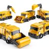 TEMI 5-in-1 Transforming Robot Toy Construction Vehicle Set for Kids-6