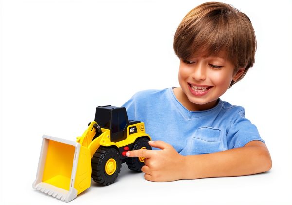 Funrise CAT Construction Front Loader Toy 10" Lights & Sounds-6