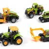 LLT Mini Construction Vehicle Set TRKS6 10.5 Inch Toy Trucks-0