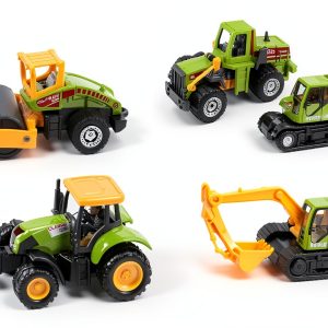 LLT Mini Construction Vehicle Set TRKS6 10.5 Inch Toy Trucks-0
