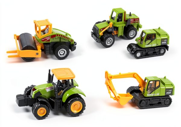 LLT Mini Construction Vehicle Set TRKS6 10.5 Inch Toy Trucks-0