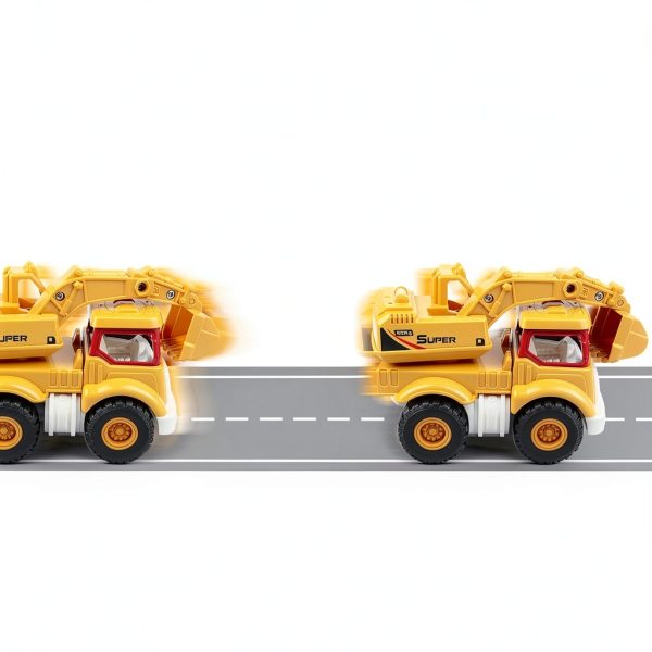 Bigefeixu 988W Construction Toy Set with Excavator, Dump Truck & Crane-3