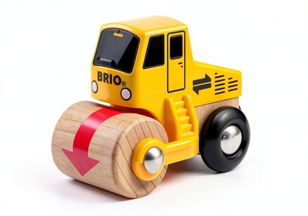 Brio Construction Vehicles Set 63365800 Magnetic Wood Toy for Ages 3+-4