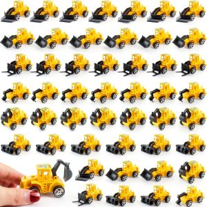 Restroma Mini Construction Vehicle Set 48pcs Kids Toy Trucks-0