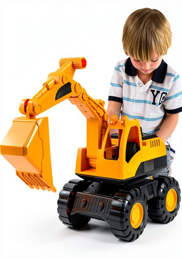 Nuytghr Inertia Driven Excavator Toy – Vehicle for Children-7