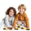 Mini Construction Toy Set LE BAN TOYS 12-Piece Durable Vehicles-5