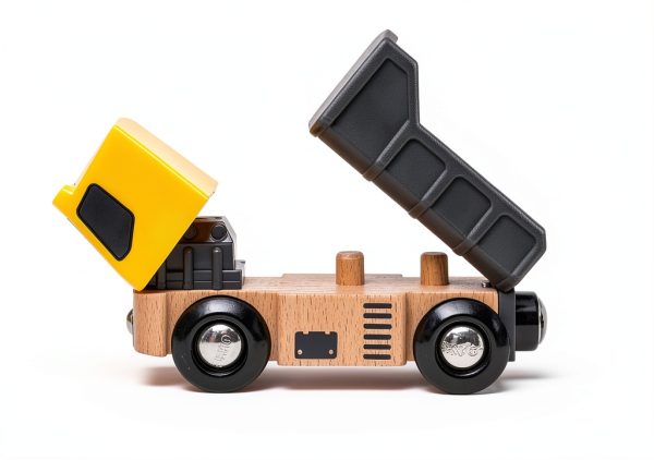 Brio Construction Vehicles Set 63365800 Magnetic Wood Toy for Ages 3+-6