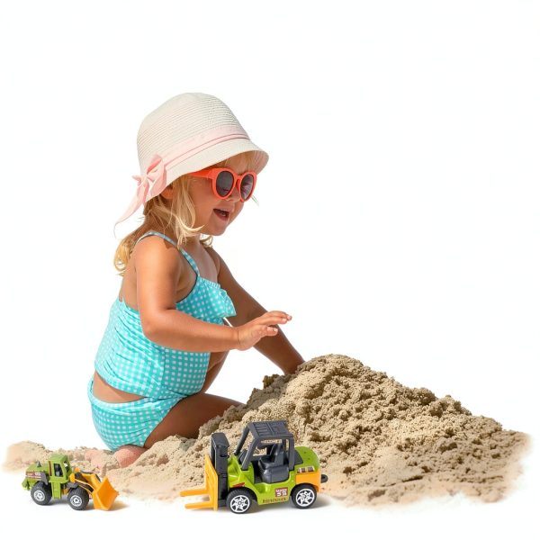 LLT Mini Construction Vehicle Set TRKS6 10.5 Inch Toy Trucks-3