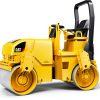 Cat Asphalt Drum Compactor Toy by Bruder with Sharp Bend Steering-1