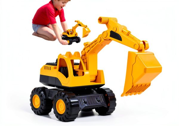 Nuytghr Inertia Driven Excavator Toy – Vehicle for Children-6