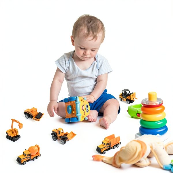 Construction Vehicle Toy Set QWL CP1073 Mini Metal Trucks for Kids-4