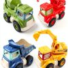 Bigefeixu 988W Construction Toy Set with Excavator, Dump Truck & Crane-0