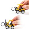 Pull Back Construction Vehicle Set 12-Pack Mini Cars by 3 OTTERS-3