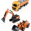 Construction Toy Set Bulldozer Excavator Dump Truck Unimoly 8833-0