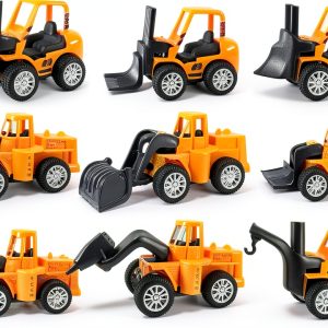 Pull Back Construction Vehicle Set 12-Pack Mini Cars by 3 OTTERS-0