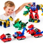 Magnetic Dinosaur Robot Set MT009A 6-in-1 by Mengye Toys-0