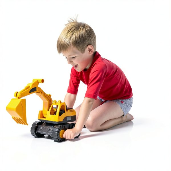 Nuytghr Inertia Driven Excavator Toy – Vehicle for Children-4