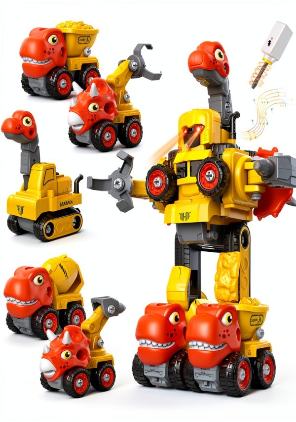 PRUUSKY Toy Construction Vehicle Figure LM910-B for Ages 0-5-0