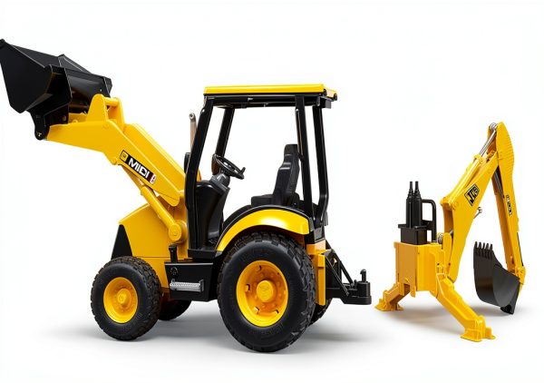 Bruder 1:16 Scale Tractor Loader with Detachable Bucket and Backhoe-2