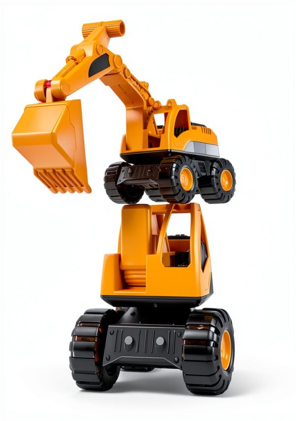 Nuytghr Inertia Driven Excavator Toy – Vehicle for Children-5