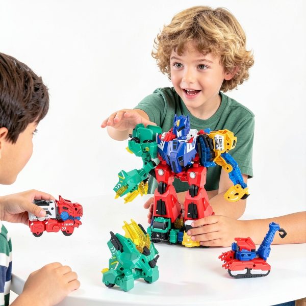Magnetic Dinosaur Robot Set MT009A 6-in-1 by Mengye Toys-5