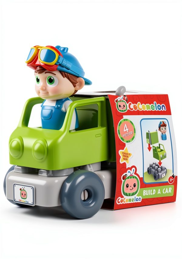 Construction Vehicle Toy Just Play Figure 961253 Small Soft Baby Toy-1