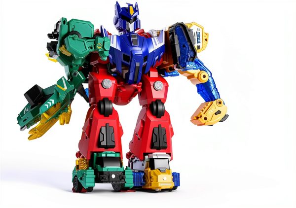 Magnetic Dinosaur Robot Set MT009A 6-in-1 by Mengye Toys-1