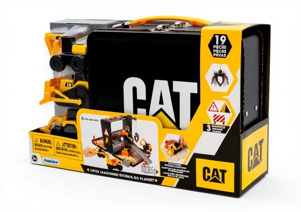 Construction Vehicle Playset by Funrise with Metal Case, 19 Piece-3