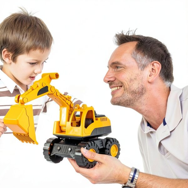 Nuytghr Inertia Driven Excavator Toy – Vehicle for Children-3