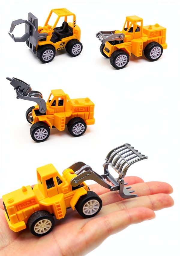 Pull Back Construction Vehicle Set 12-Pack Mini Cars by 3 OTTERS-1